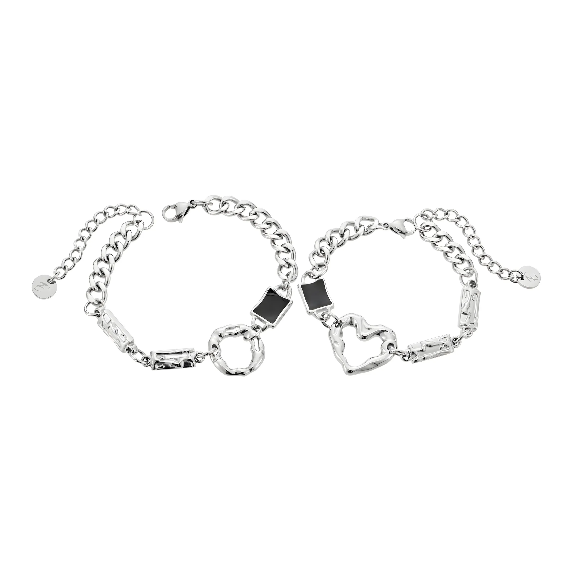 ENFANTIN Титановая сталь Браслеты с эпоксидной заливкой Унисекс