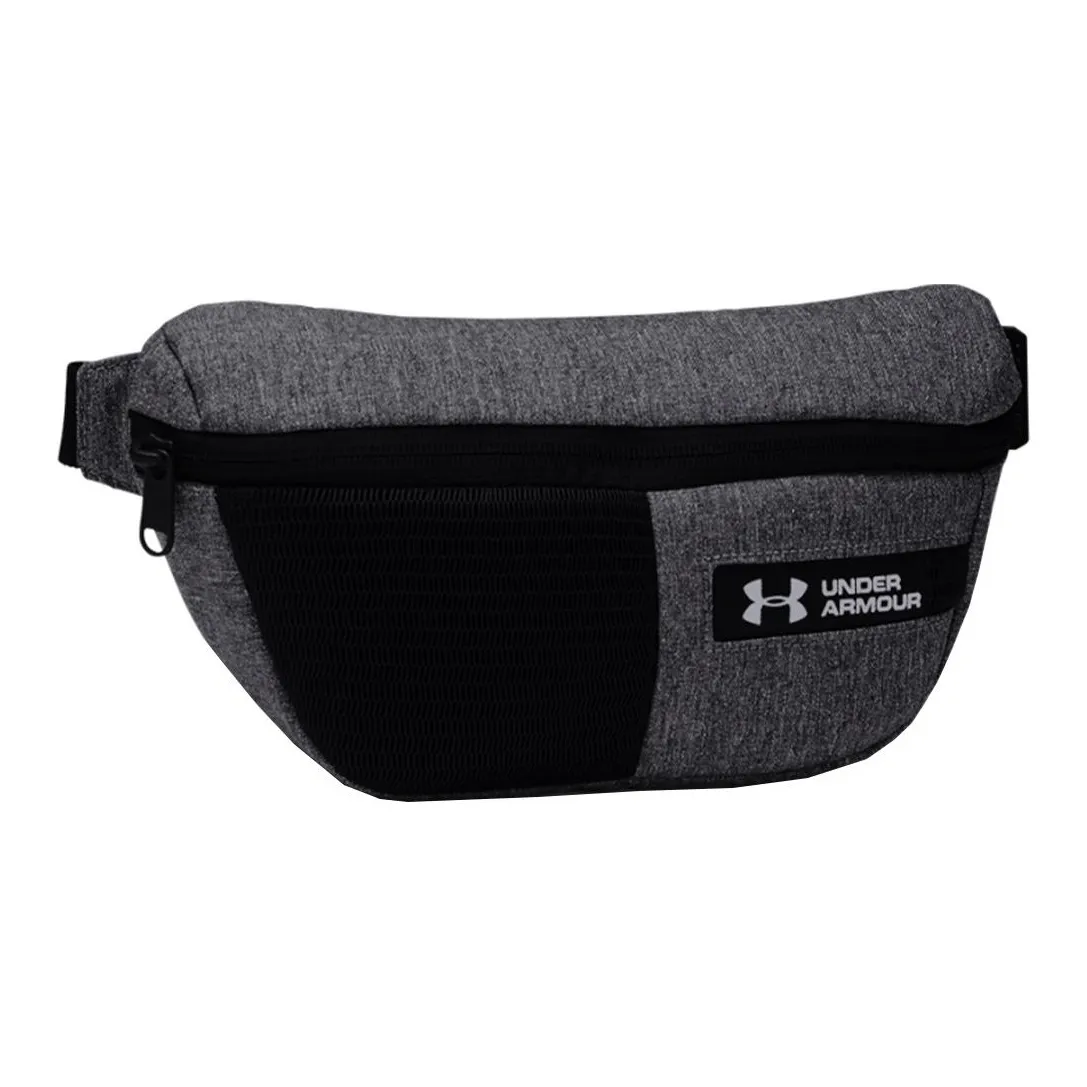 Under Armour Polyester Polyamide Fanny Pack Regular Unisex Black Gray Color