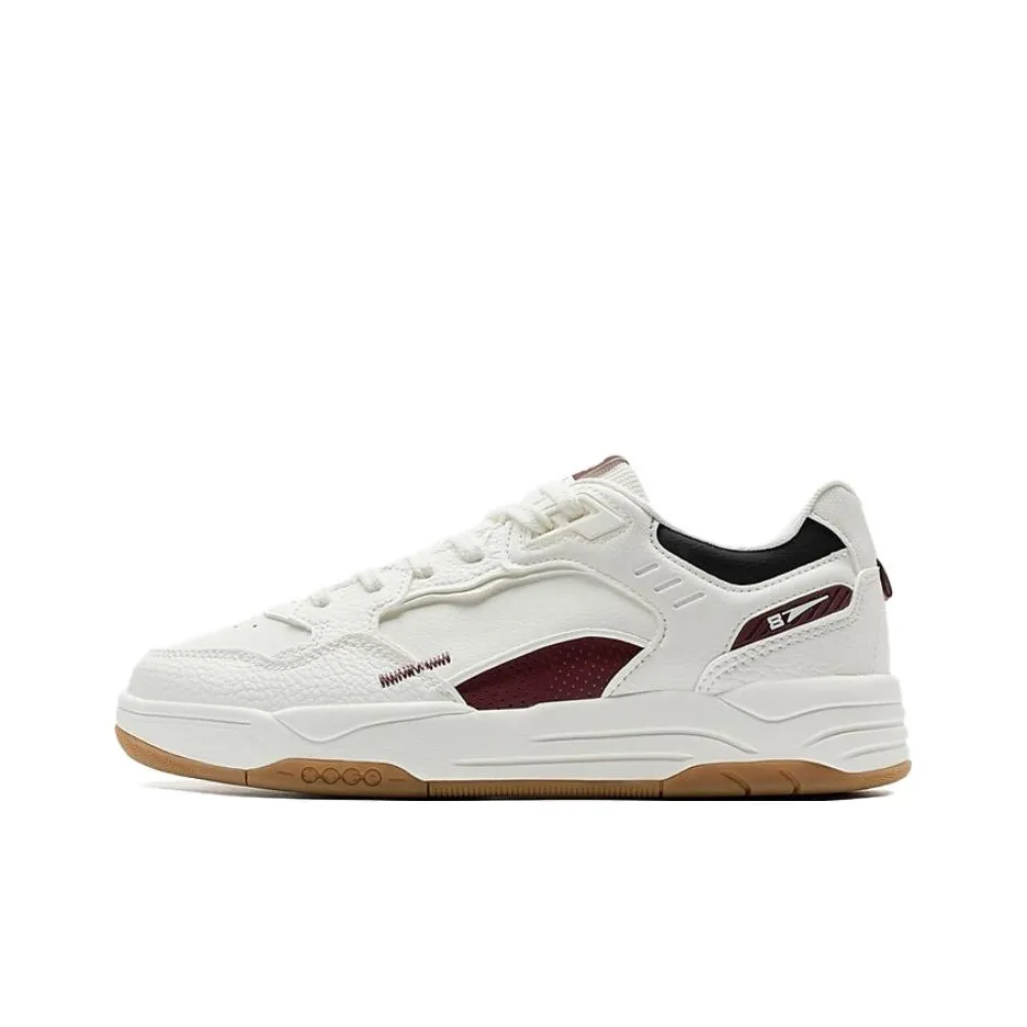 XTEP Kailang Slip-resistant и Abrasion-resistant покрытие Низкие кеды для скейтбординга Мужские Белый Красный Черный