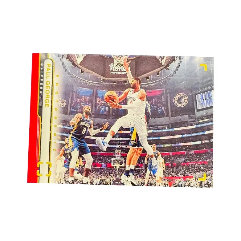 PANINI 2022 23 Баскетбол NBA Пол Джордж Thunder On COURT Collection Классический Selection Основа Teca пройдет CONDITION