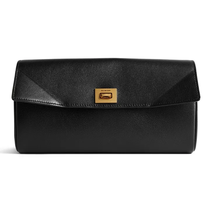 Balenciaga Rodeo Calfskin Wallet Regular Women's Black