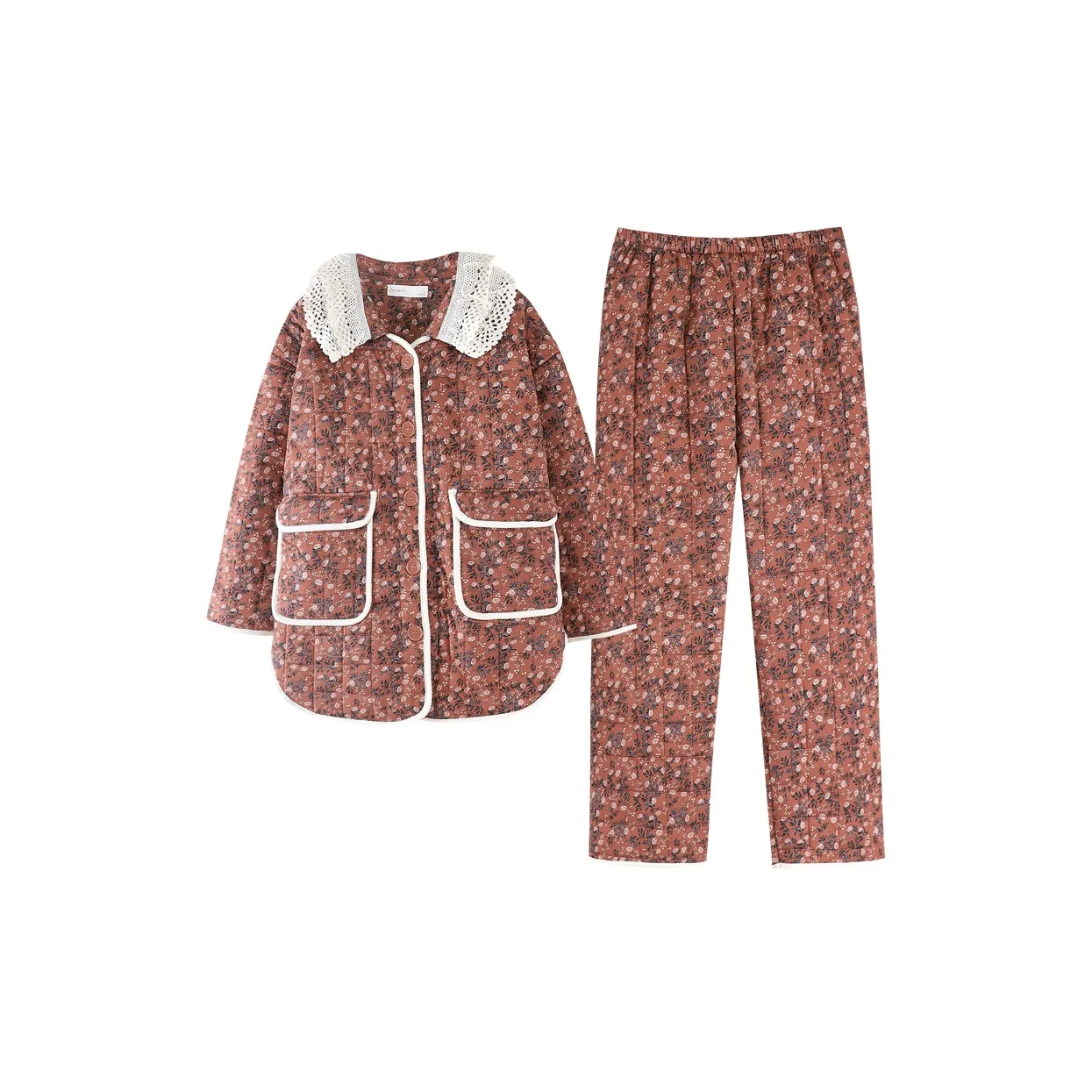 ZumashL Luxury Designer Series Pajama Set Women's Ancora Red