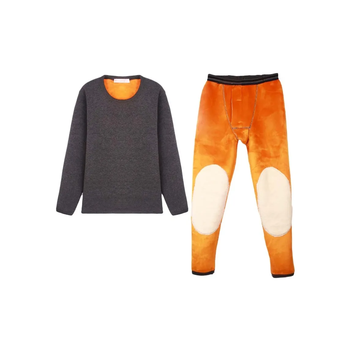 Cotton Gene Thermal Set Men's Dark Gray