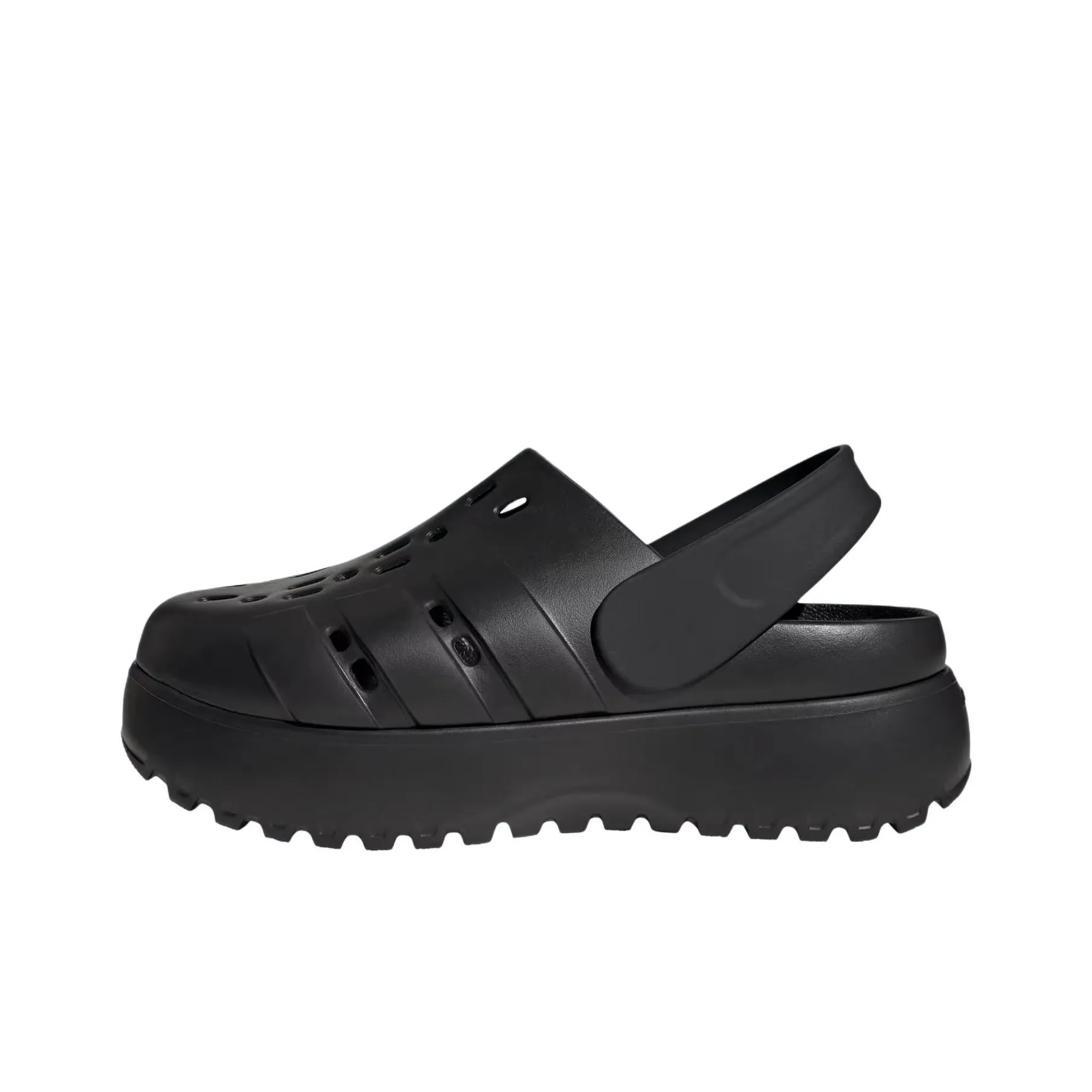 Adidas Adilette Platform Clogs Women's Black