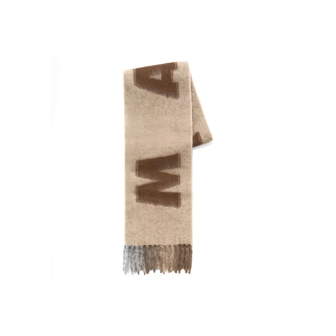 MARNI Mohair Alpaca Wool Polyamide Вязаные шарфы Женские Коричневый
