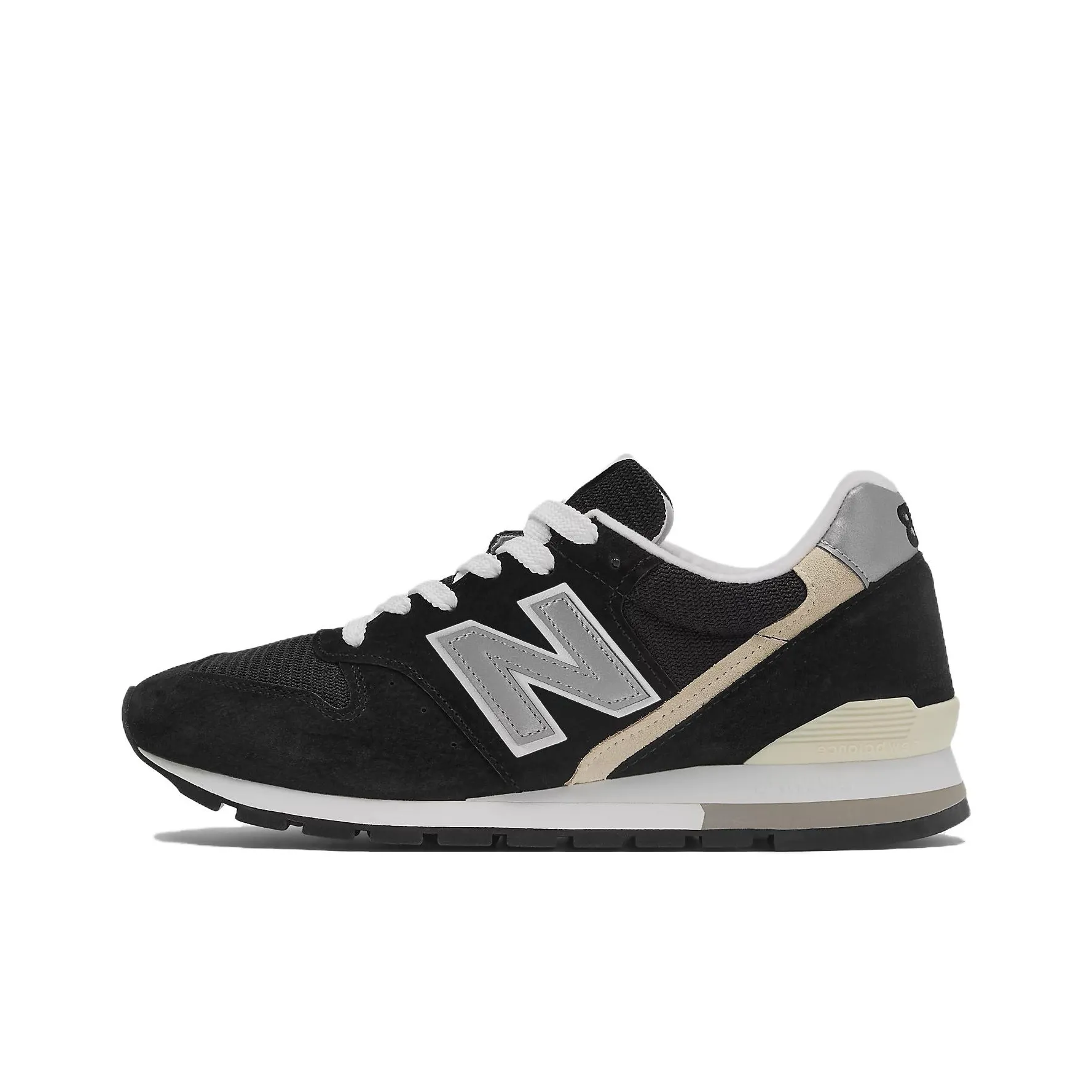 New Balance NB 996 Low Top Casual Running Shoes Unisex Black Silver