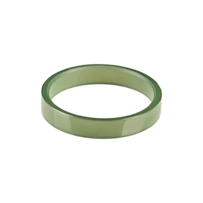 Zhen Yu Zhen Pin Rings Green Jade Unisex