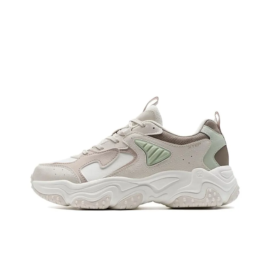 XTEP Нескользящий Легкий Низкий Топ Повседневная Обувь Женская Белая Зеленая Розовая