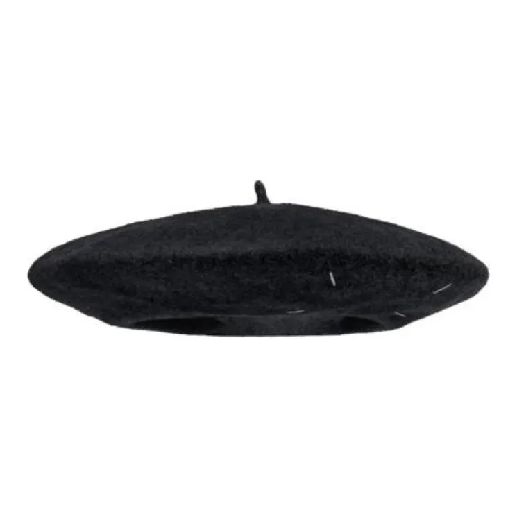 Maison Margiela Four Stitch Logo Knitted Beret