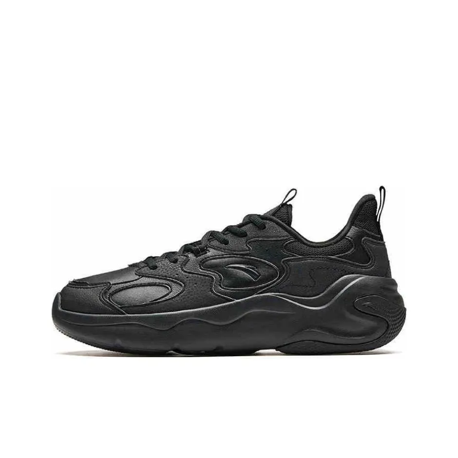 Anta Gravity 2 Anti Slip Wear Resistant Low Top Casual Shoes Men's Basic Black