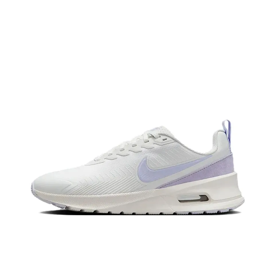 Nike Air Max Nuaxis Аbrasion Resistant Дышащий Низкий Топ Беговые кроссовки Женские Белые