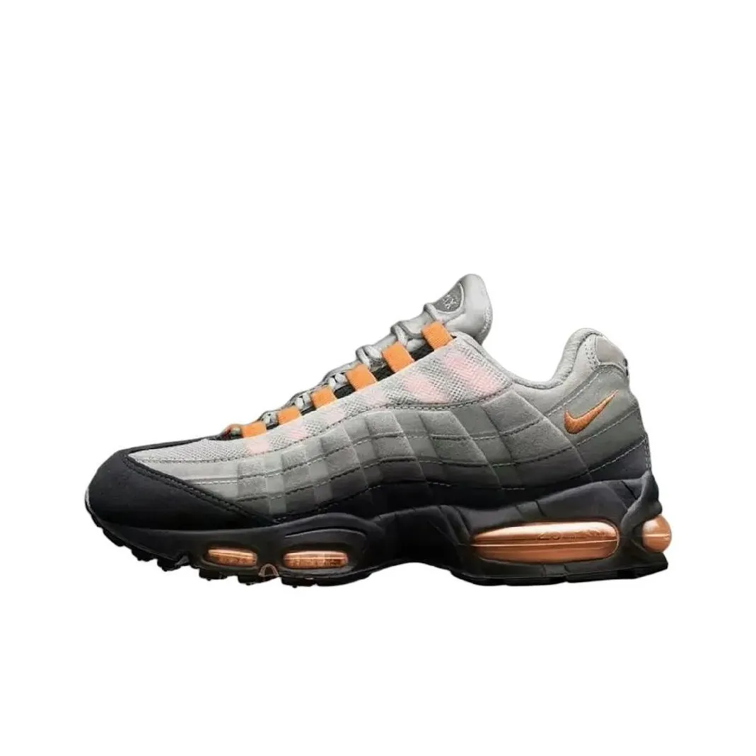 Nike Air Max 95 Устойчивые к истиранию низкие беговые кроссовки унисекс серого цвета