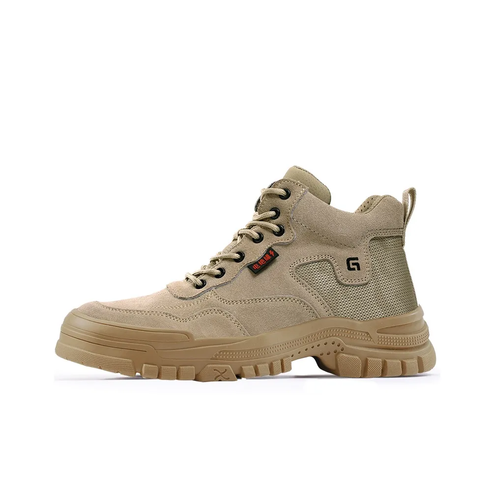 Blue Gull Shield Ударопрочный и Износостойкий Высокий Топ Уличная Обувь Unisex Коричневый