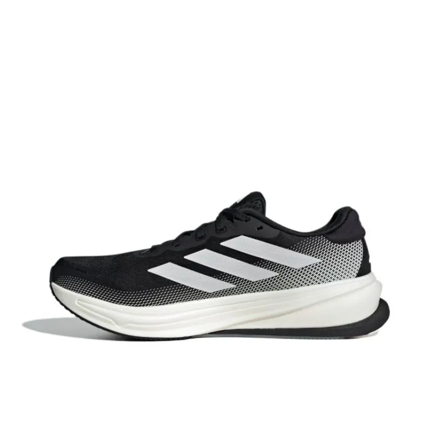 Adidas Износостойкие и Легкие Низкие Беговые Кроссовки Мужские Черные Широкая Носка