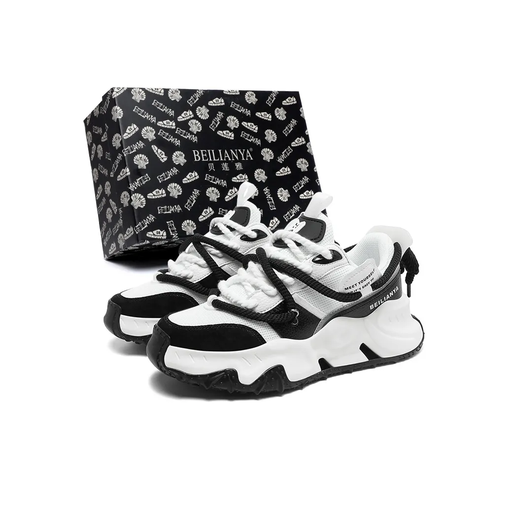BEILIANYA Модный бренд Уличная одежда Кроссовки Низкий Топ Толстая подошва Кроссовки Унисекс Коробка