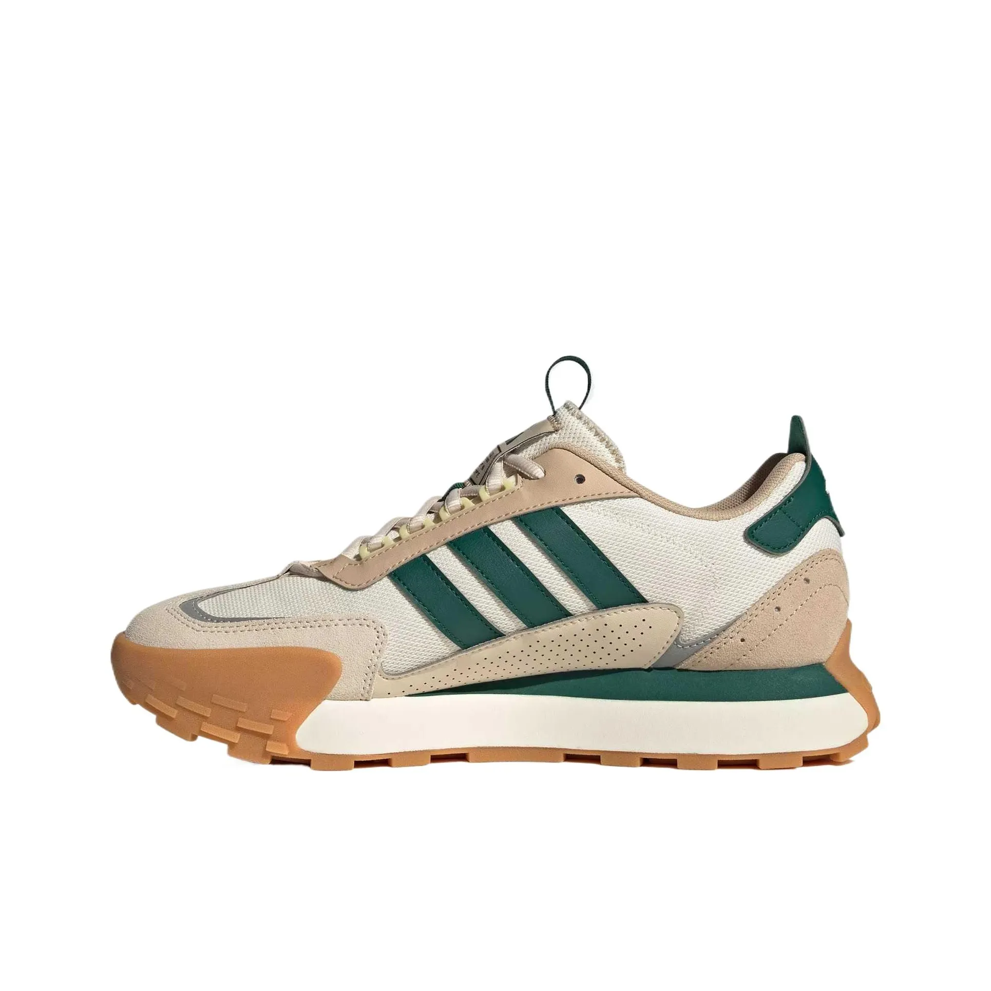 Adidas Futro Mixr Аbrasion Resistant Низкие Беговые Кроссовки Унисекс Бежевый Белый Зеленый