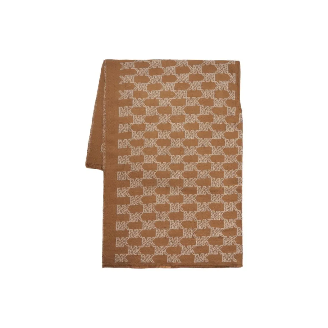 MICHAEL KORS Акриловые вязаные шарфы Женские CAMEL Белый