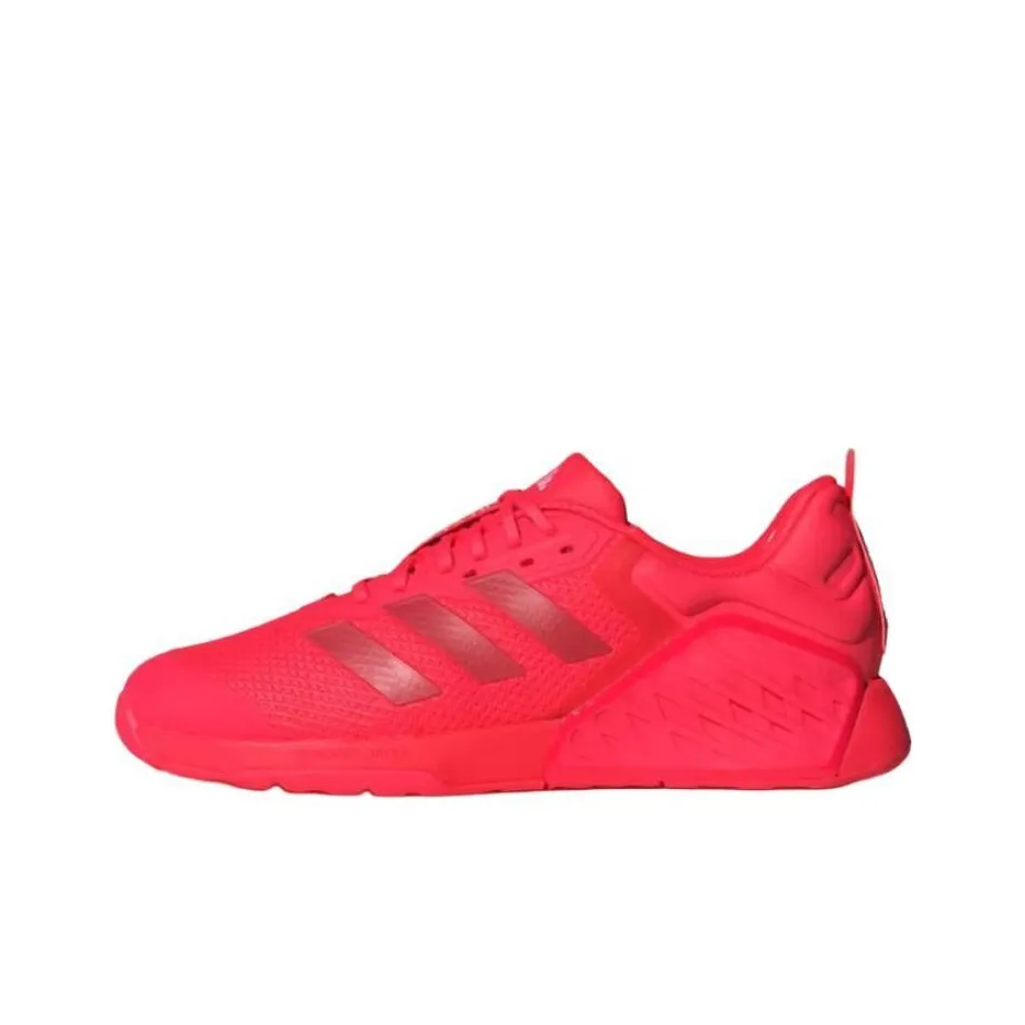 Adidas Dropset Slip Resistant Abrasion Resistant Низкие Кроссовки для тренировок Унисекс Красные