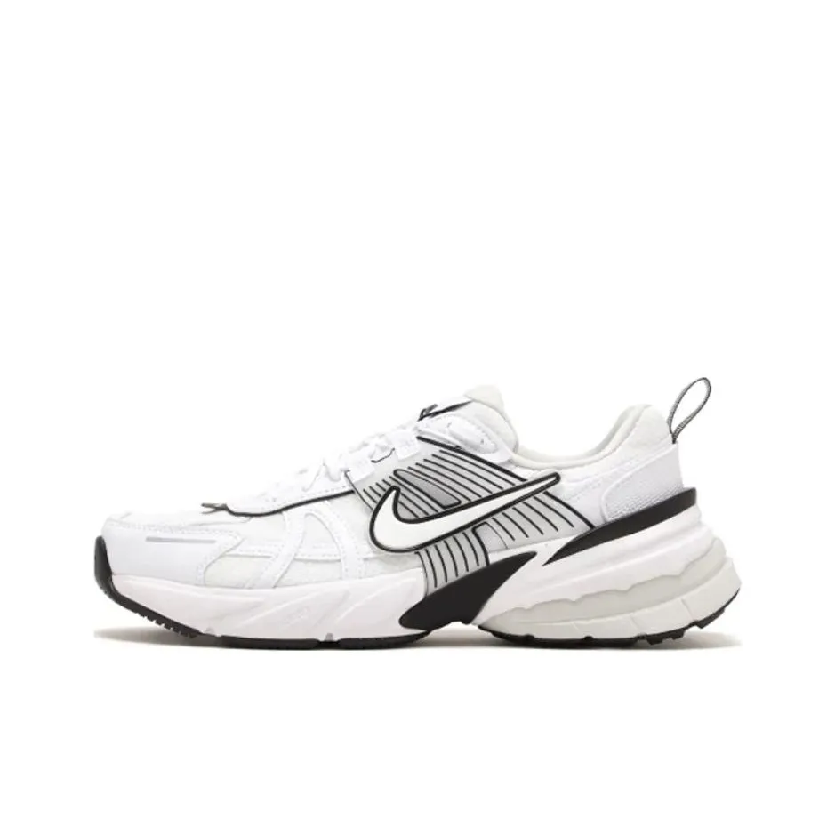 Nike V2K Run Устойчивый к истиранию Дышащий Низкий Топ Повседневный Городской Коммутирование Беговые кроссовки Женские Белые