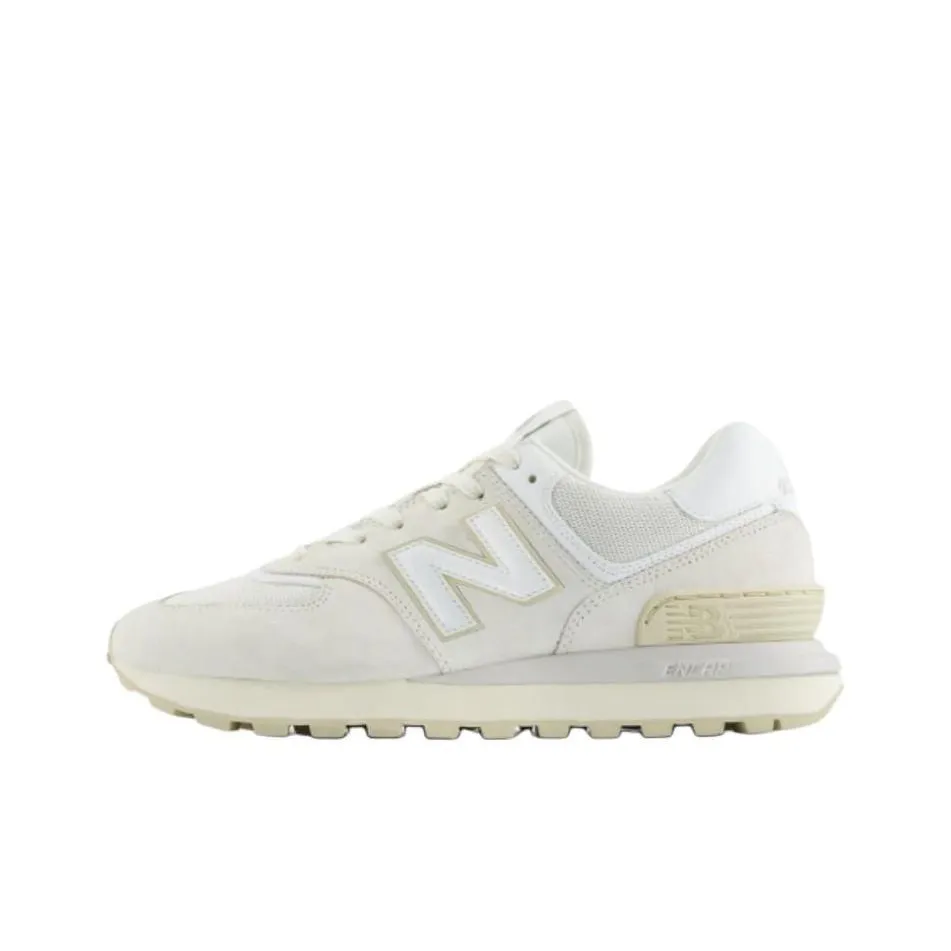 New Balance NB U574 Low Топ Беговые кроссовки Женские Бежевые Широкая посадка