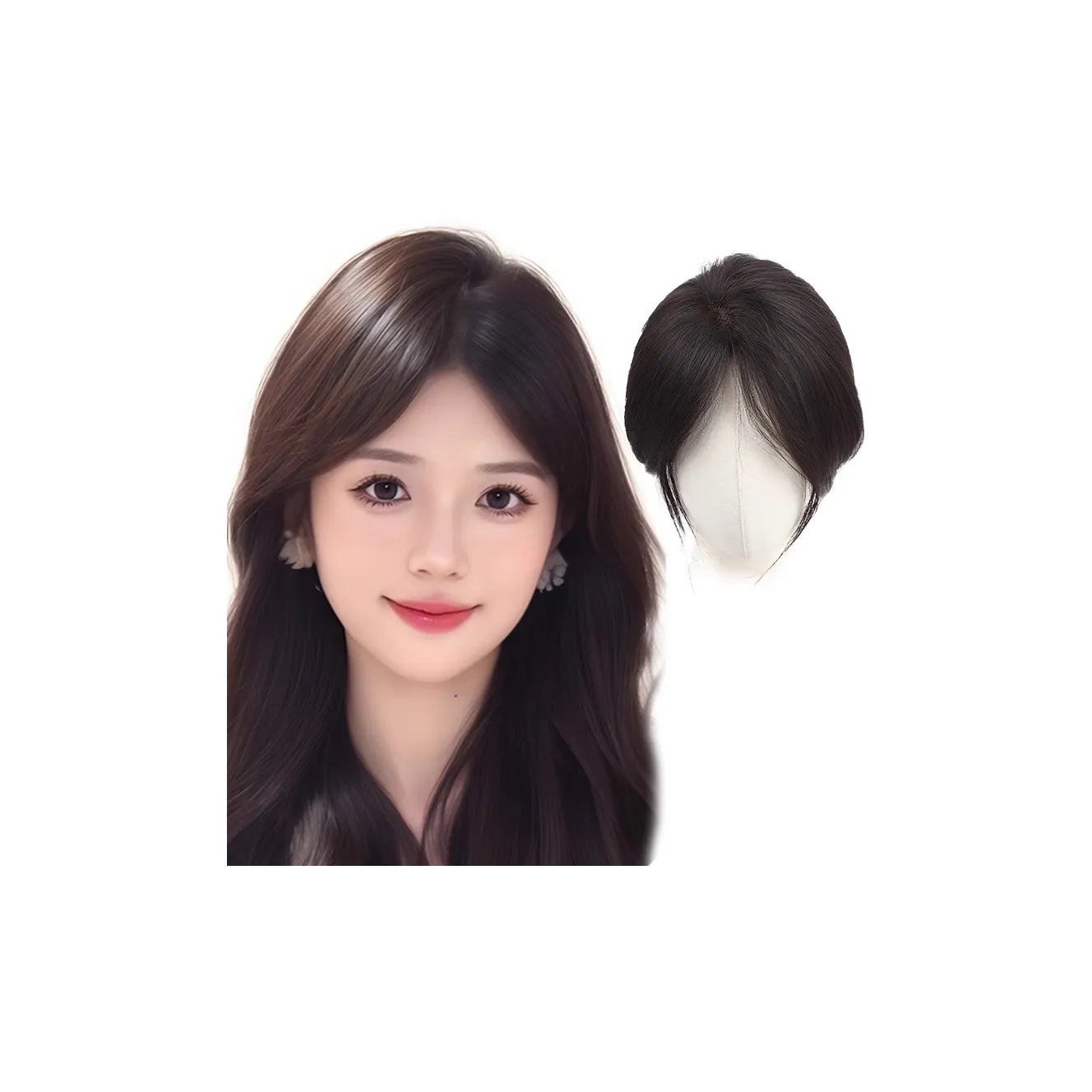 MUYAN CENTER Часть Bangs Топ Перука Короткие Прямые Волосы