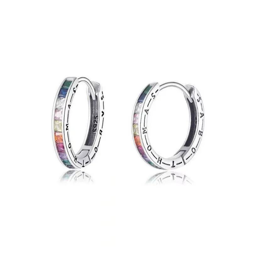 GUDUD Серьги из сплава с цирконием унисекс