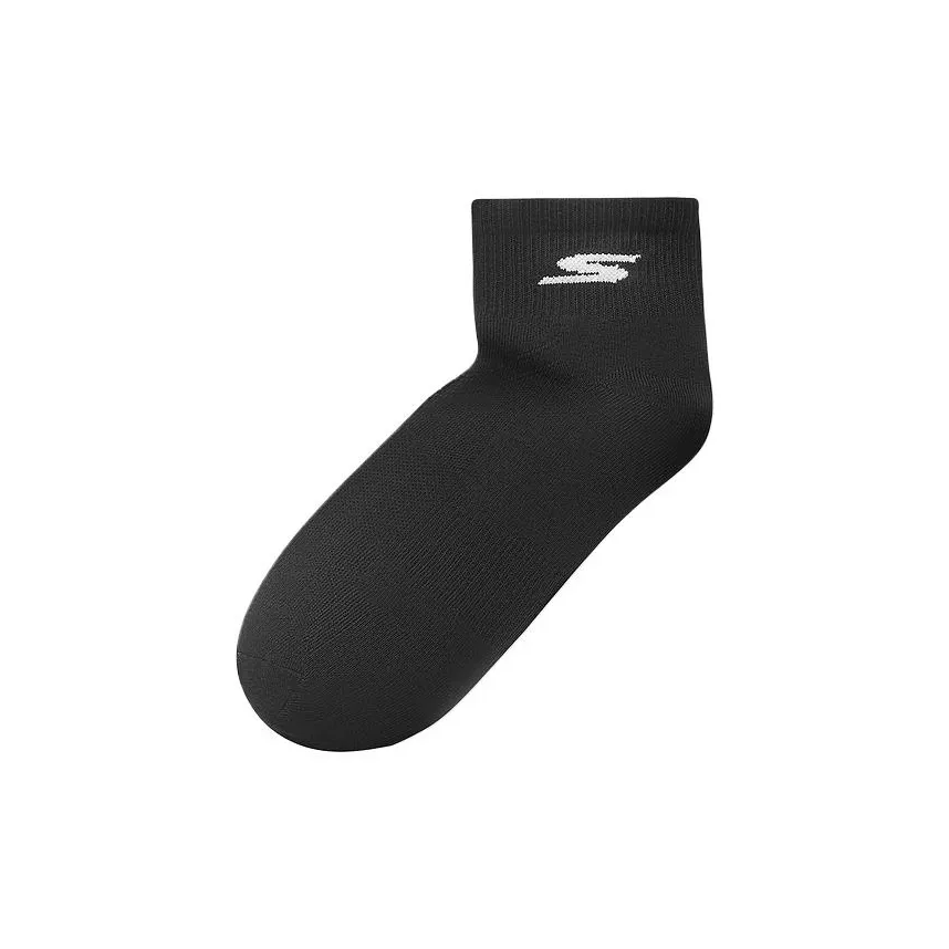 Skechers Низкие носки Мужские 1 упаковка Угольно-черный