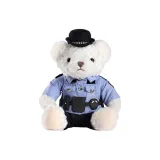 앉은 자세 블루 블라우스 Little 곰돌이 여성 25cm+8종 세트 벨트