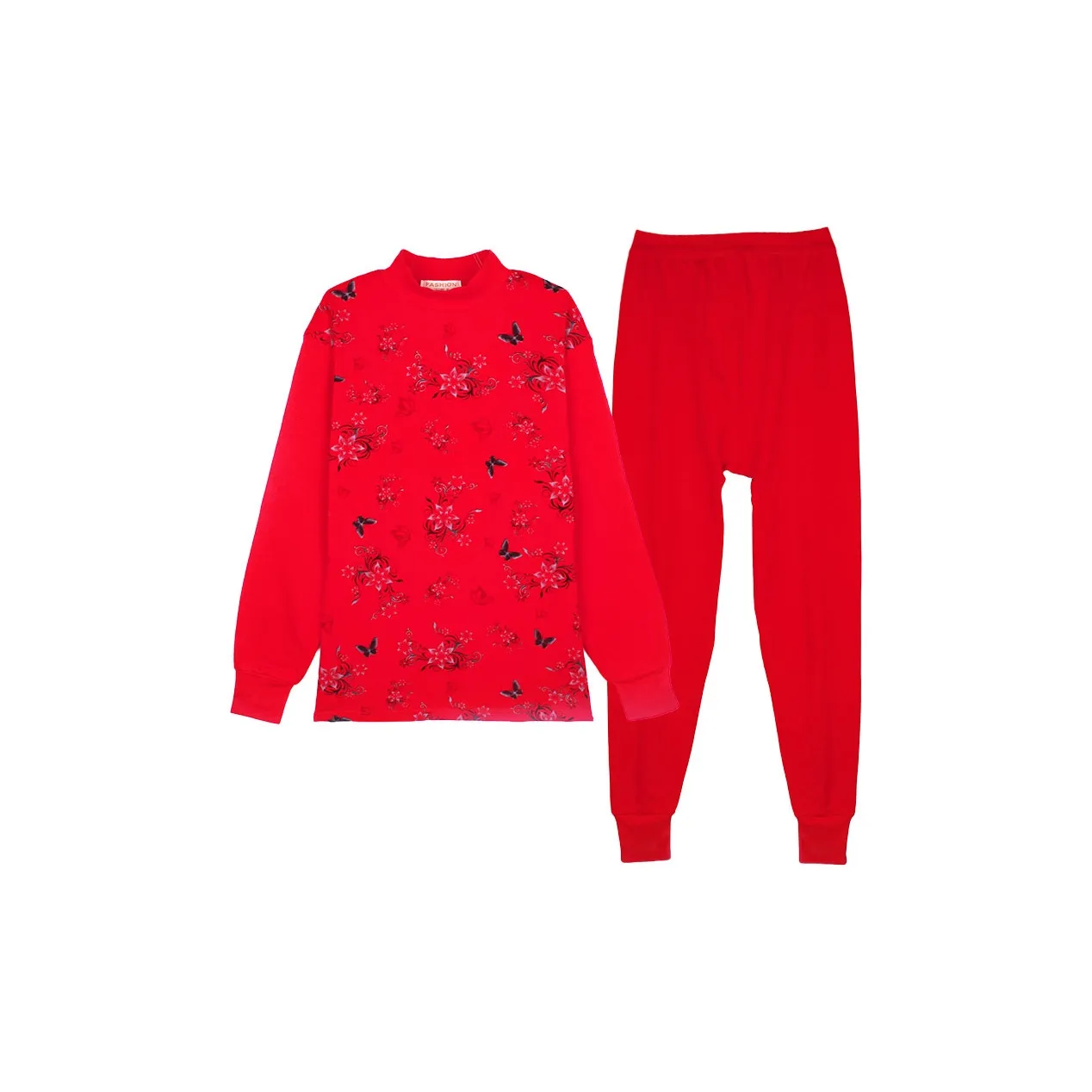 Cotton Gene Термический Комплект Женский Красный Бабочка