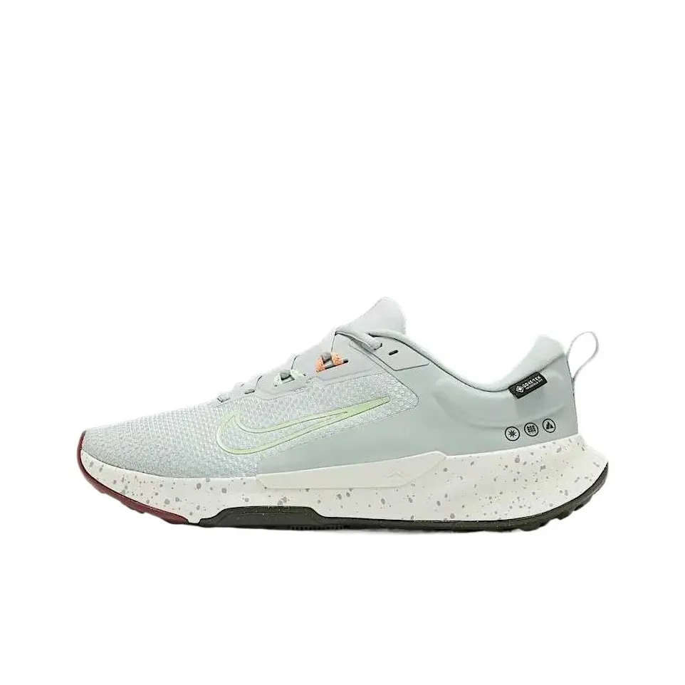 Nike Juniper Trail 2 Shock-absorbing And Waterproof Low-Top Running Shoes Men's Light Gray Green