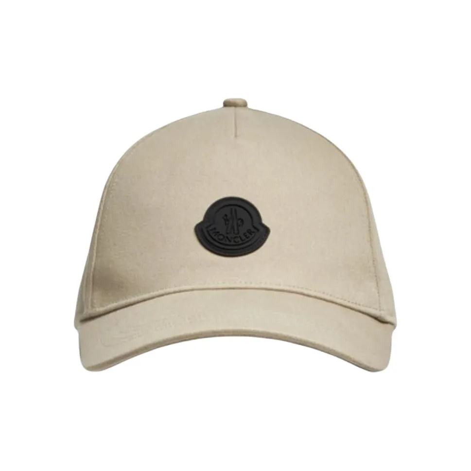 Moncler Logo Patch Curved Peak Baseball Cap
