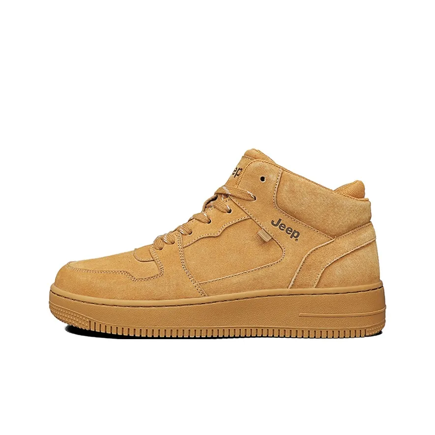 Jeep Air Force One Mid Top Skateboard Shoes Unisex