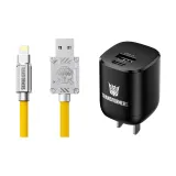+TF-A02 애플 케이블+블랙[메가트론] USB-A 포트+TC 인터페이스