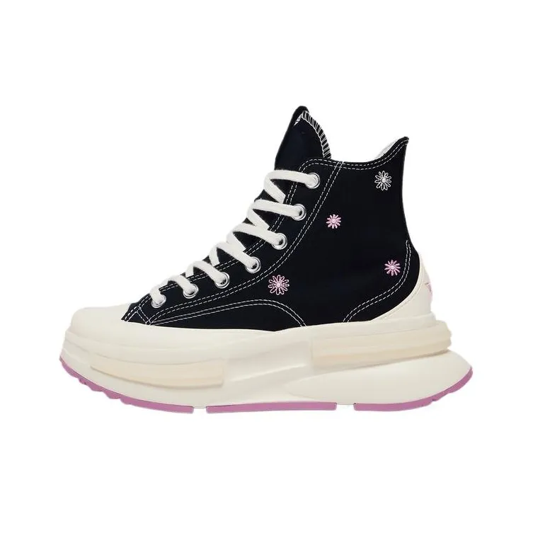 Конверс Run Star Legacy CX Устойчивый к истиранию MID Топ Повседневный Унисекс Черный