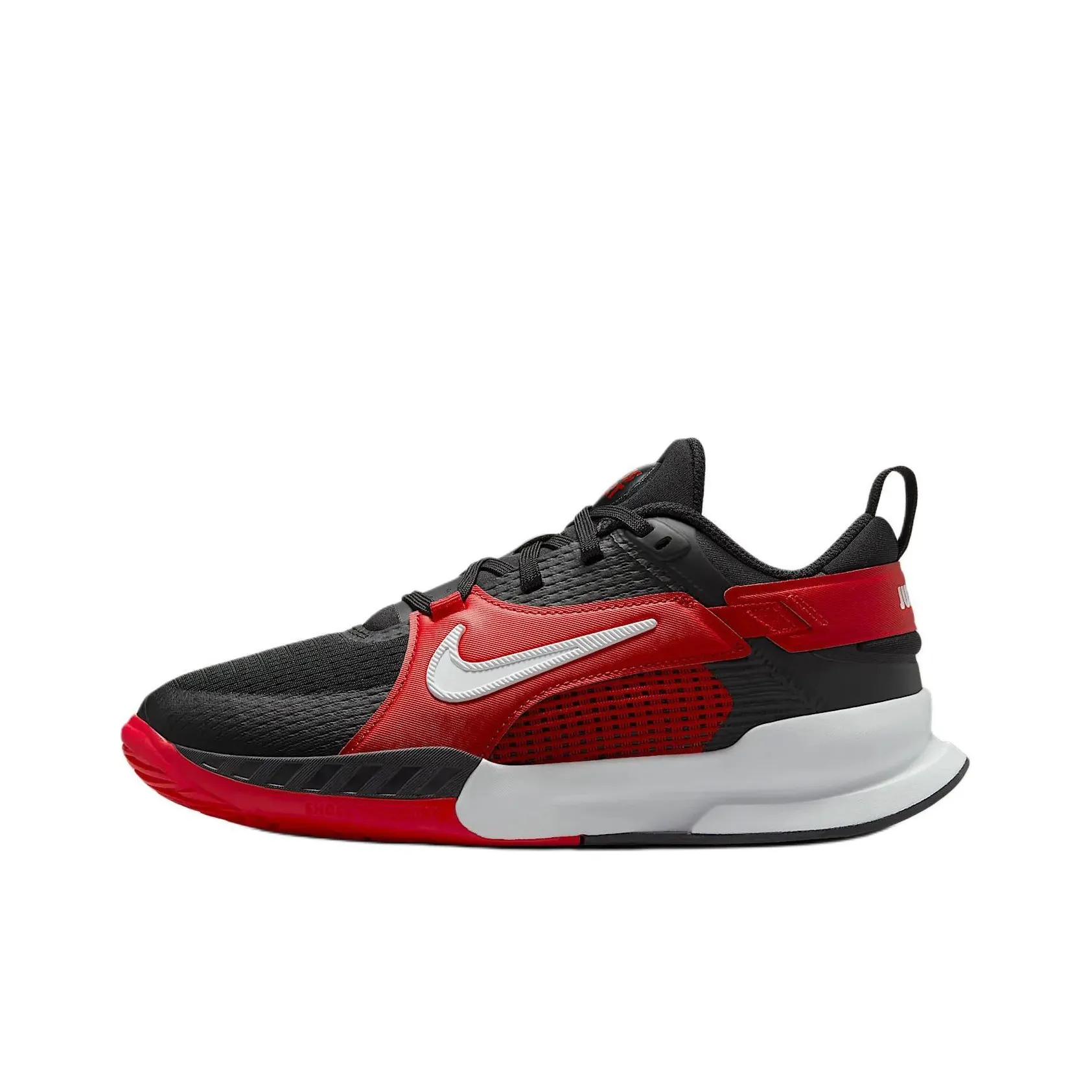 Nike Crosscourt Устойчивые к истиранию Низкие Баскетбольные Кроссовки для Детей Черные Красные