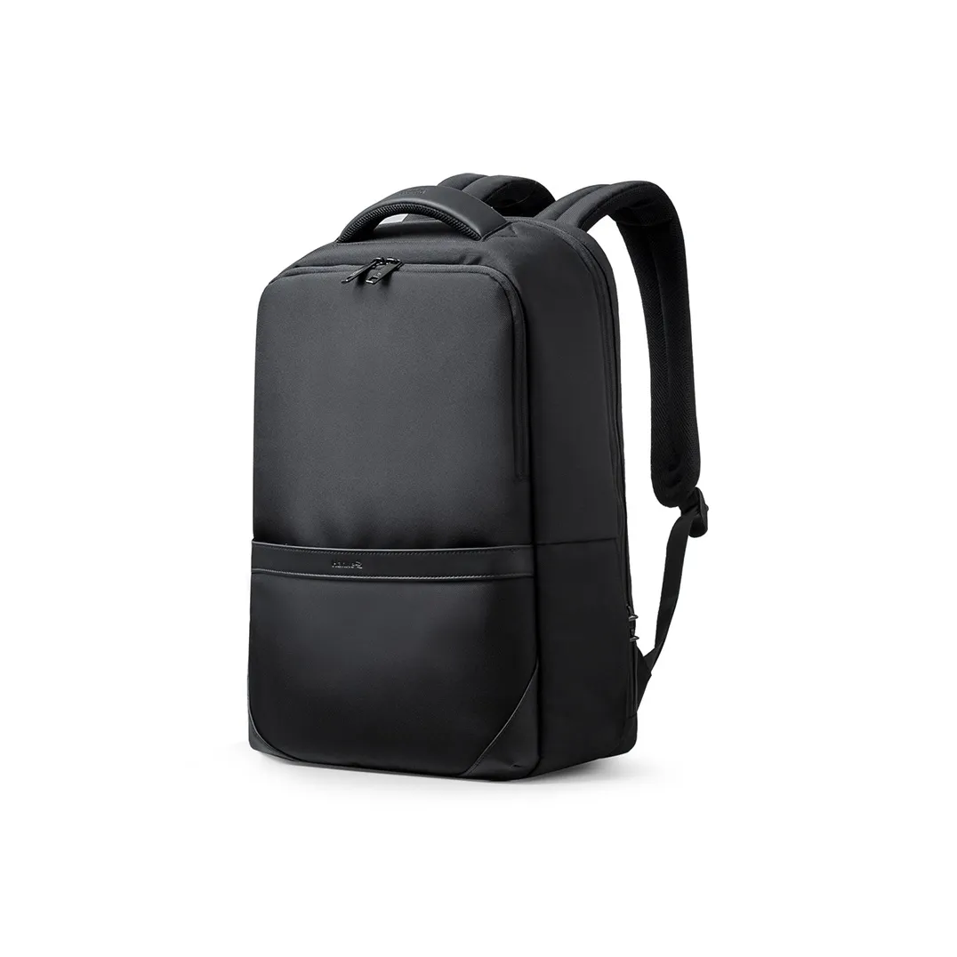 Hanke Fabric Lightweight Business Backpack Men's Obsidian Black