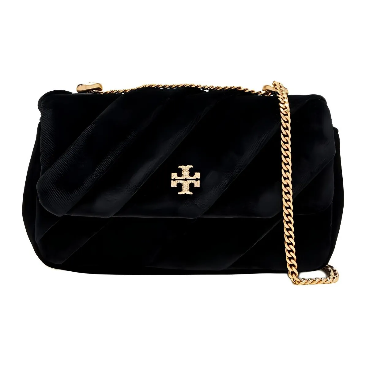 TORY BURCH Kira (Красный) Вельветовая Сумка через плечо Сумка на плечо Мини Женская Черная