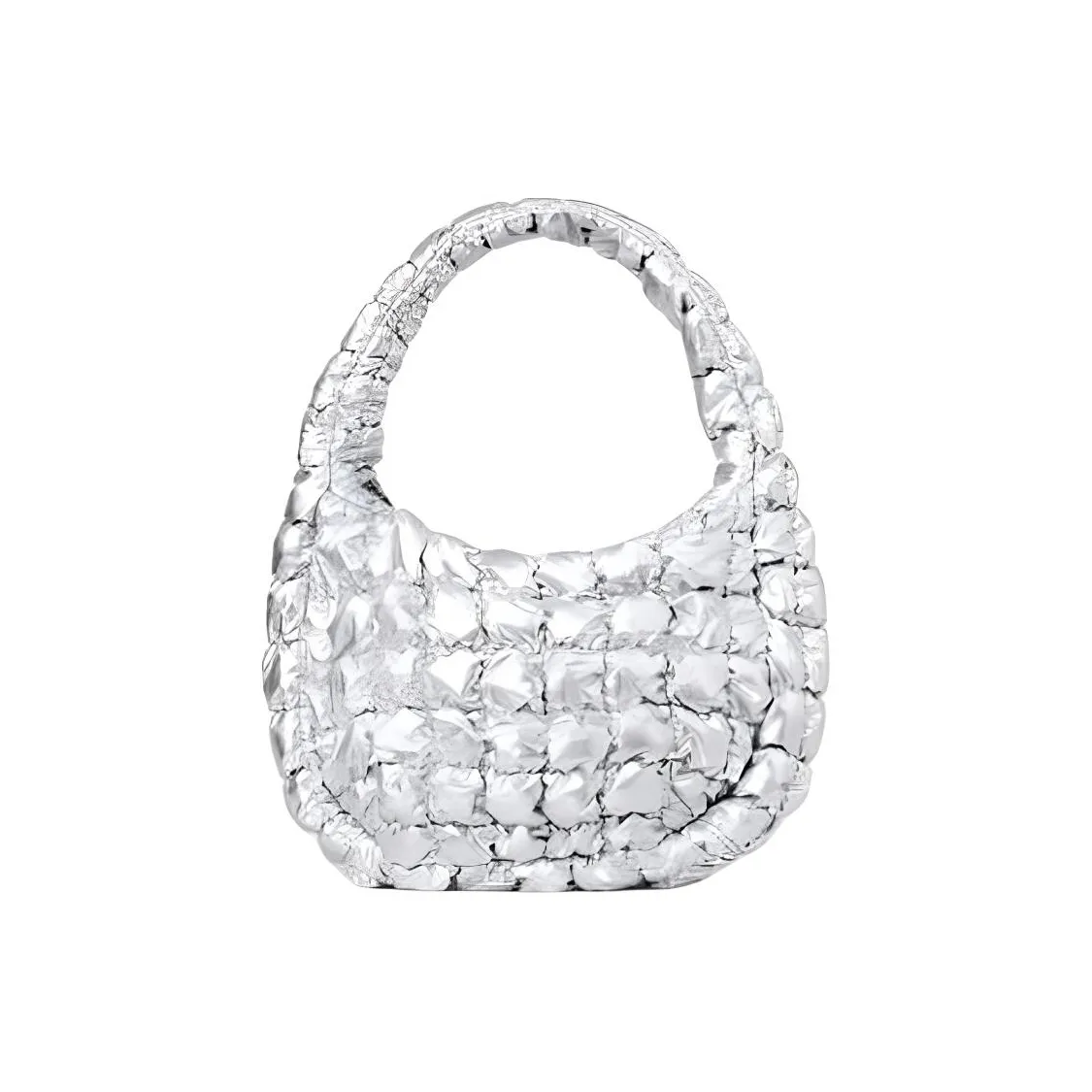 COS Полиэстер Облачная Сумка Сумка через плечо Мини Женская Серебряная