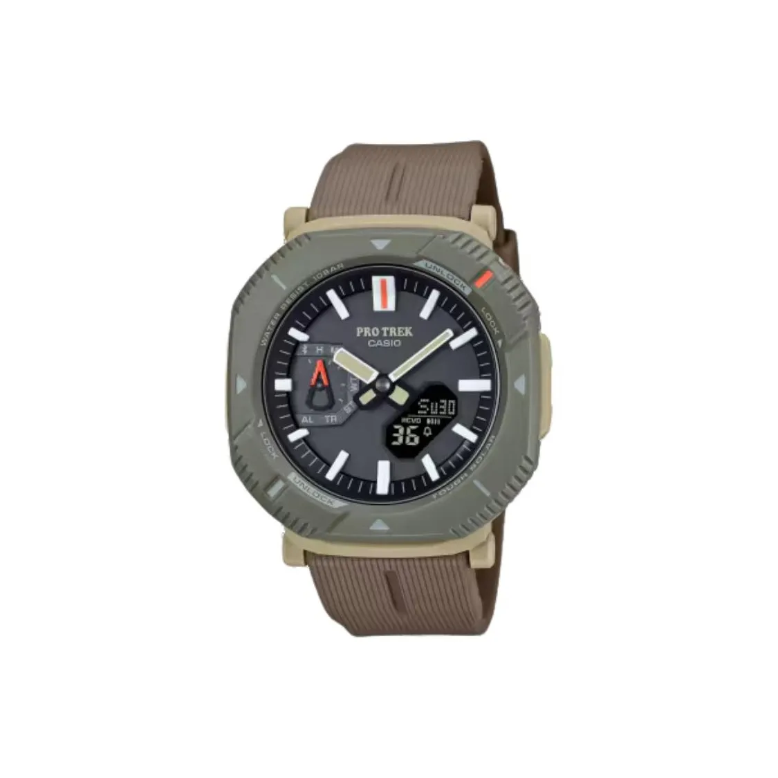 CASIO Солнечный Кварцевый Механизм Смольный Ремешок Часы Мужские Черный Циферблат