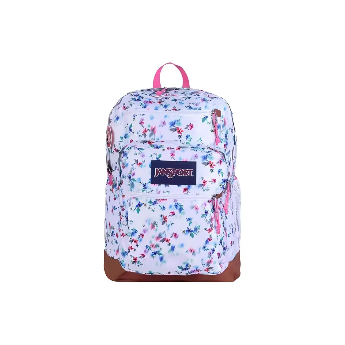 JanSport Fabric With Leather Backpack Large Size Unisex Dreamy Multicolor Lens