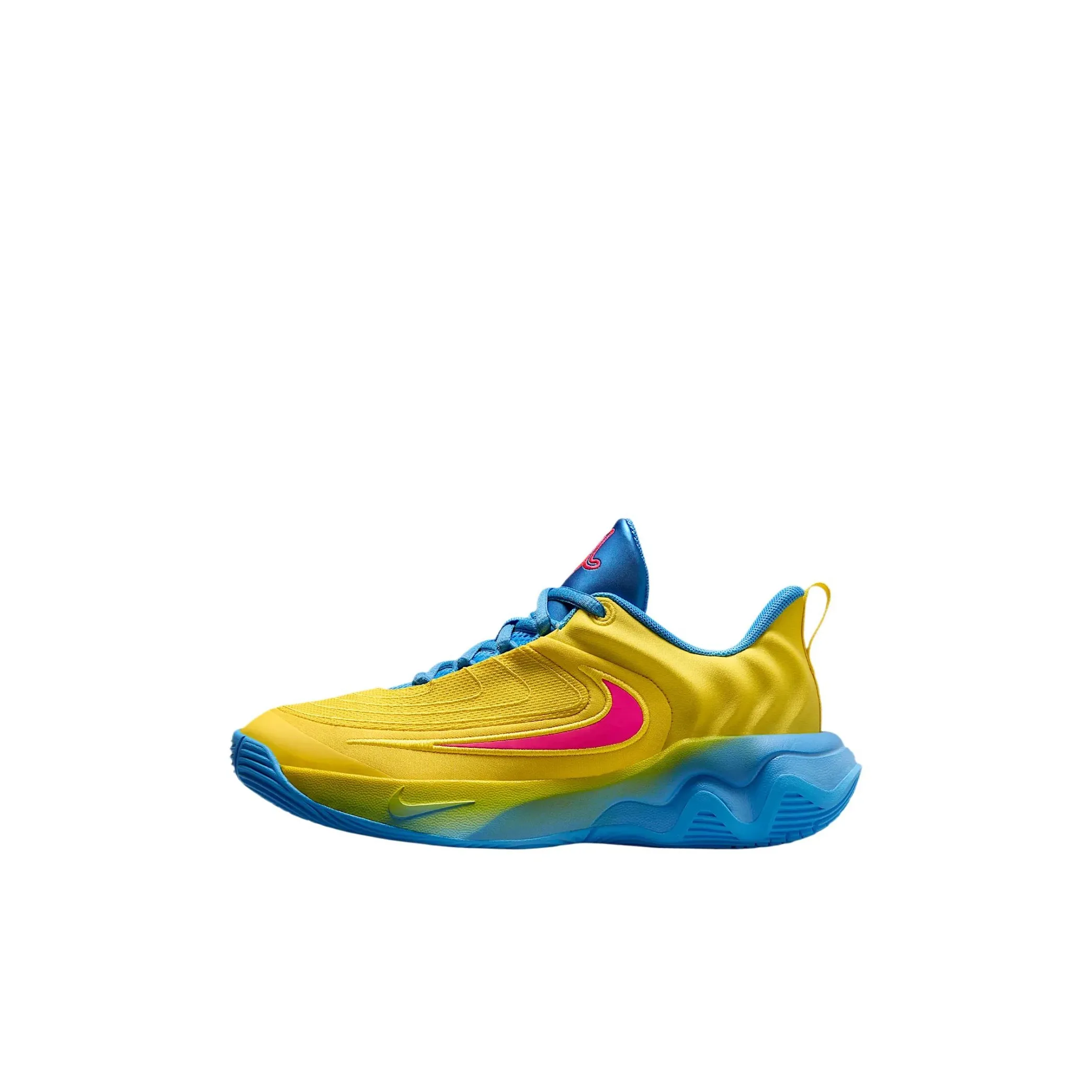 Nike Giannis Immortality 4 Дышащий Низкий Топ Детские Баскетбольные Кроссовки Желтый Розовый Синий Детский