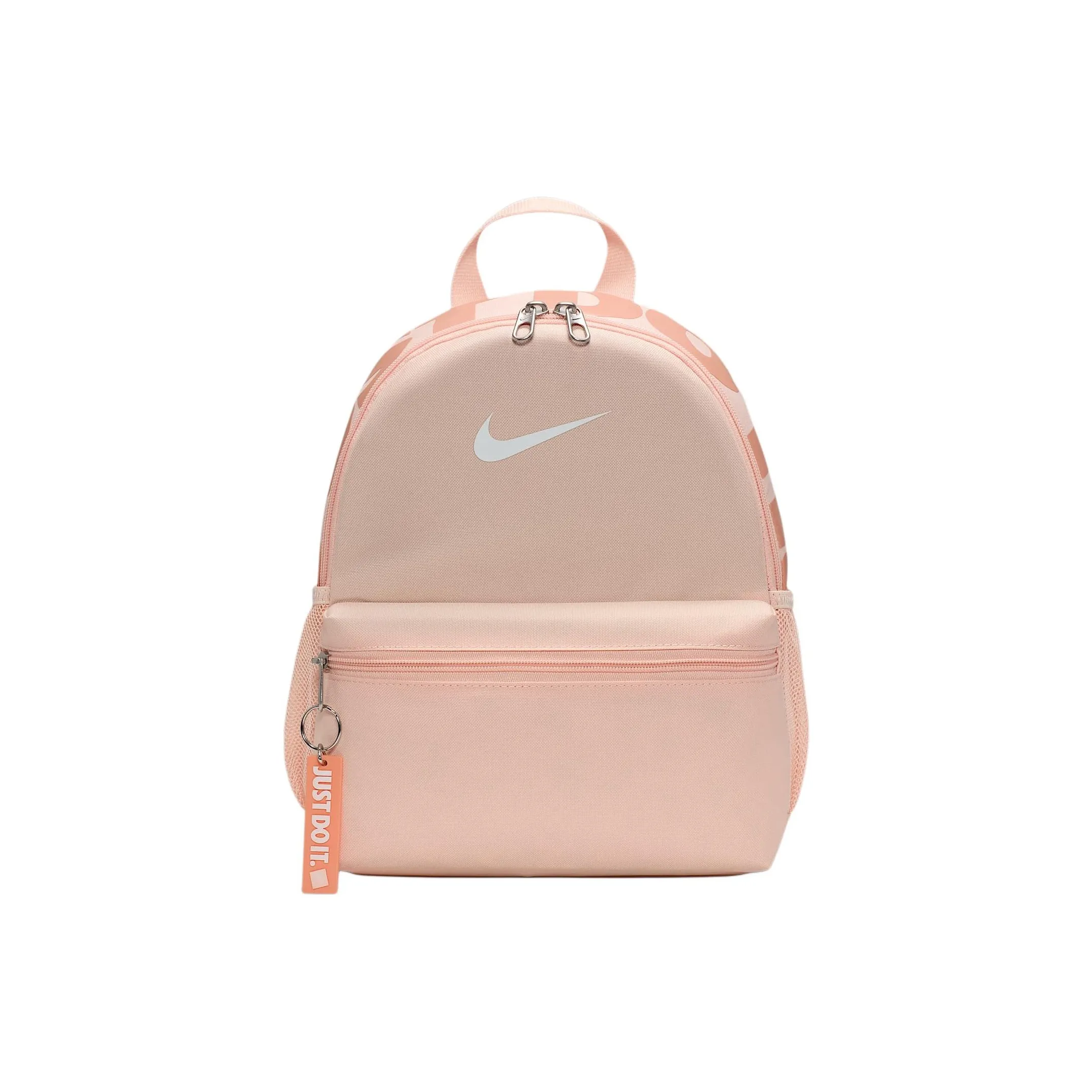 Nike Brasilia Fabric Backpack Regular Unisex Coral Red & Apricot Yellow & Pink & Mountain White