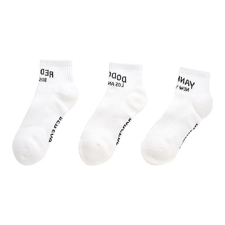 MLB BOSTON REDSOXNew York Yankees Ankle Socks Unisex 3 Pack White