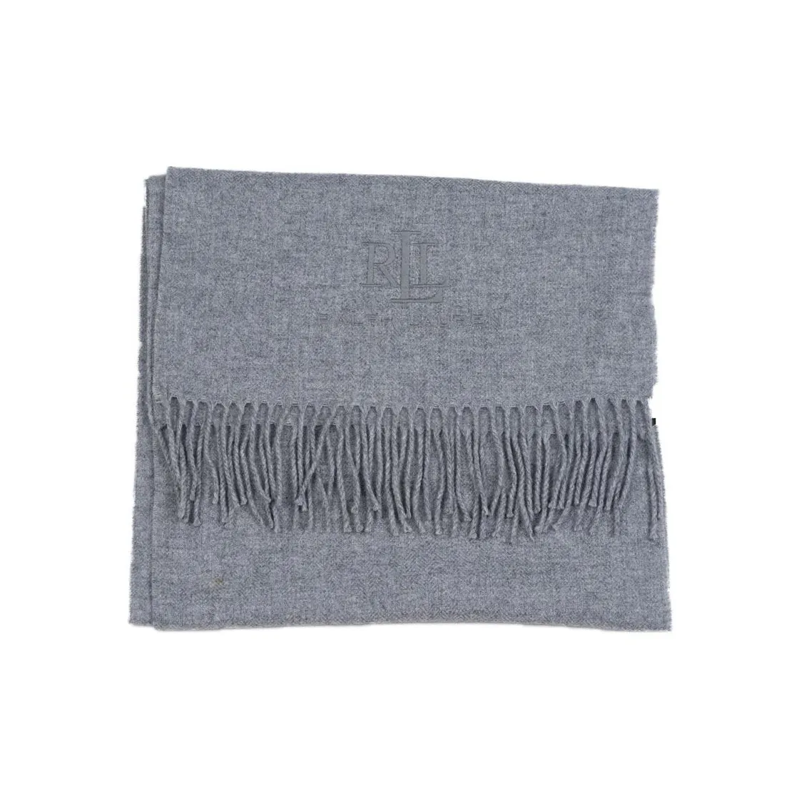 LAUREN RALPH LAUREN Wool Knit Scarves Women's Gray