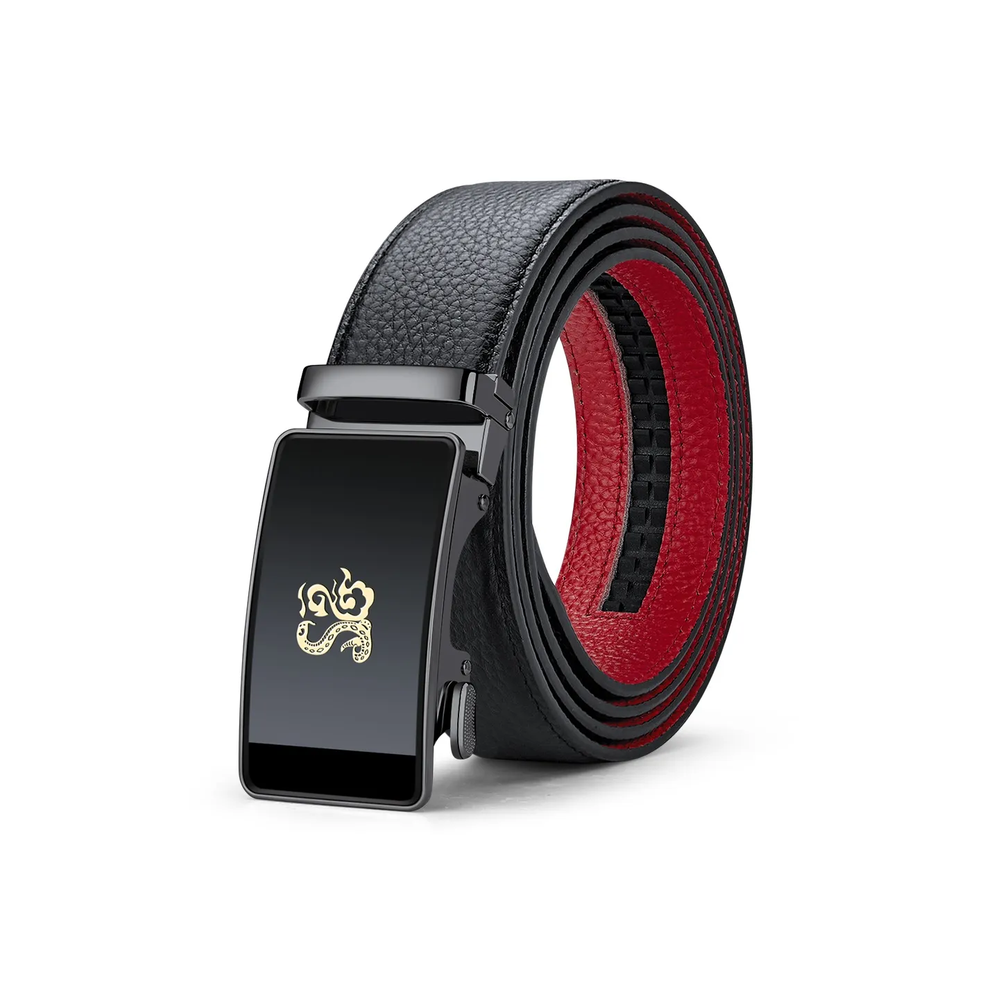 WilliamPOLO Cow Leather Belts Men's 3.5cm Width