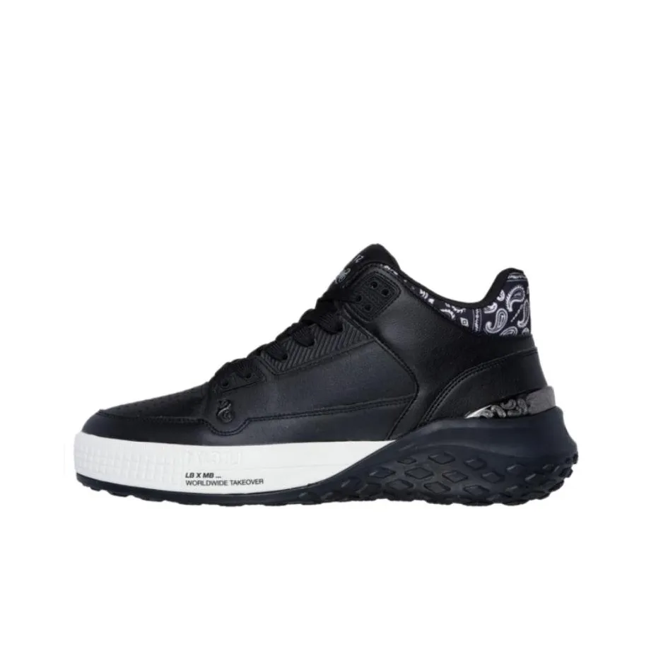 Snoop Dogg x Skechers Anti-Slip Wear-Resistant Low-Top Casual Running Shoes Men's Black