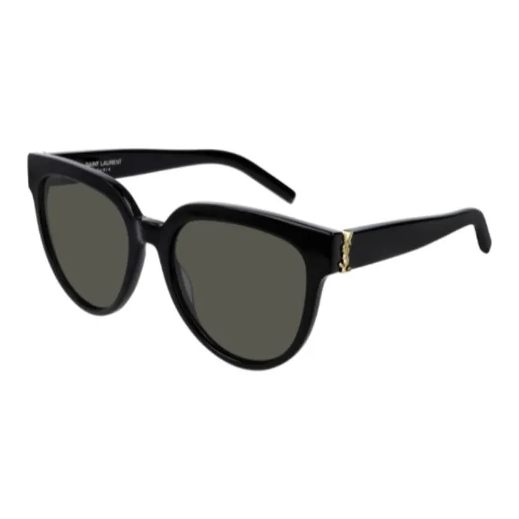 SAINT LAURENT Ацетат OVAL SUNGLASSES Женские Черный