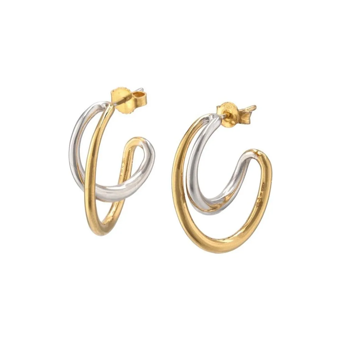 Charlotte Chesnais 18K Gold 925 Sterling Silver Earrings Women's Gold