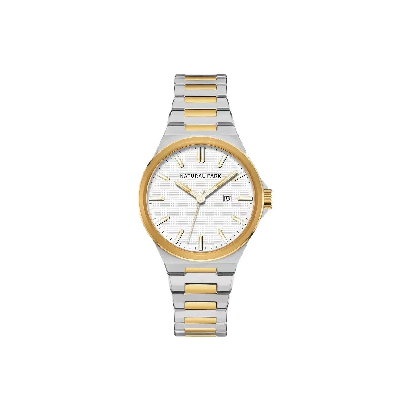 NATURAL PARK Indicator Collection Кварцевый механизм нержавеющая сталь ремешок мужские часы белый циферблат