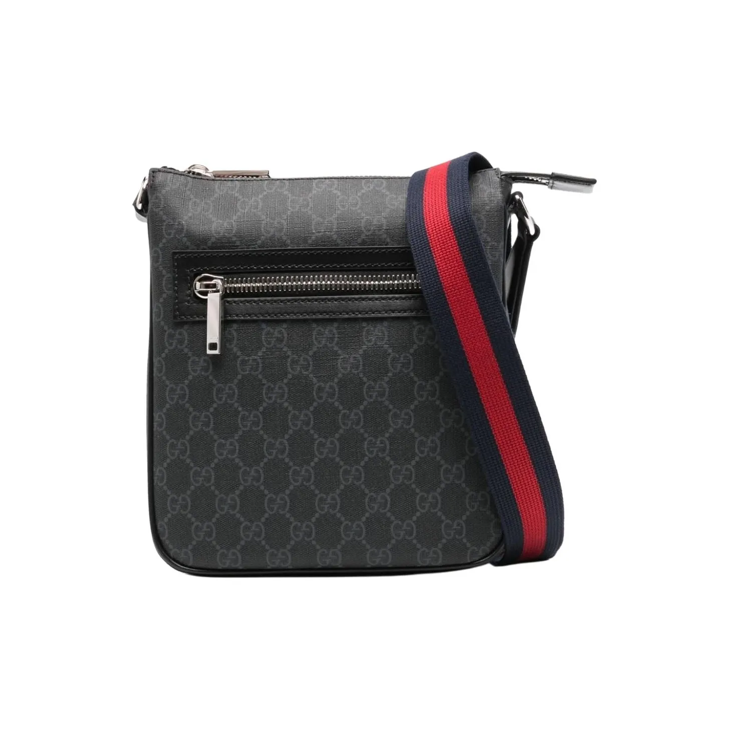 GUCCI Canvas Shoulder Bag Men's Black